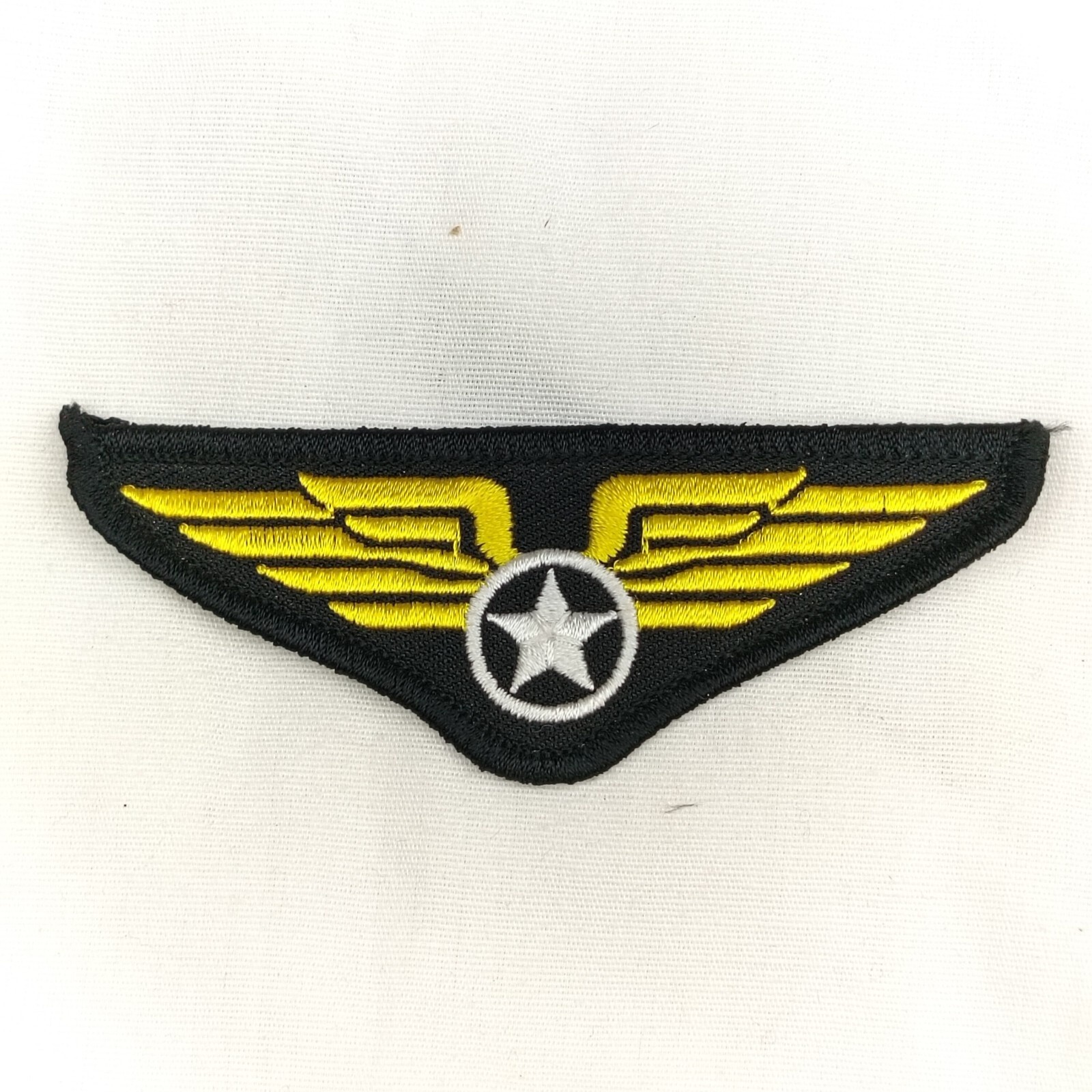 Navy Top Gun Wings Pilot Patch 3 3/4 Inch Embroidered Aviation Military