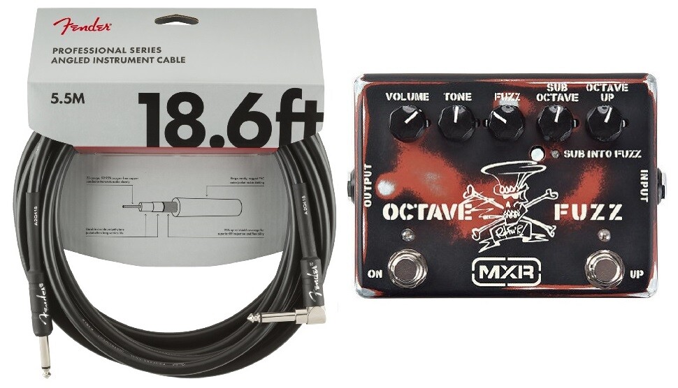 MXR by Dunlop SF01 SLASH Signature Series Octave Fuzz ( FREE 18FT FENDER CABLE )