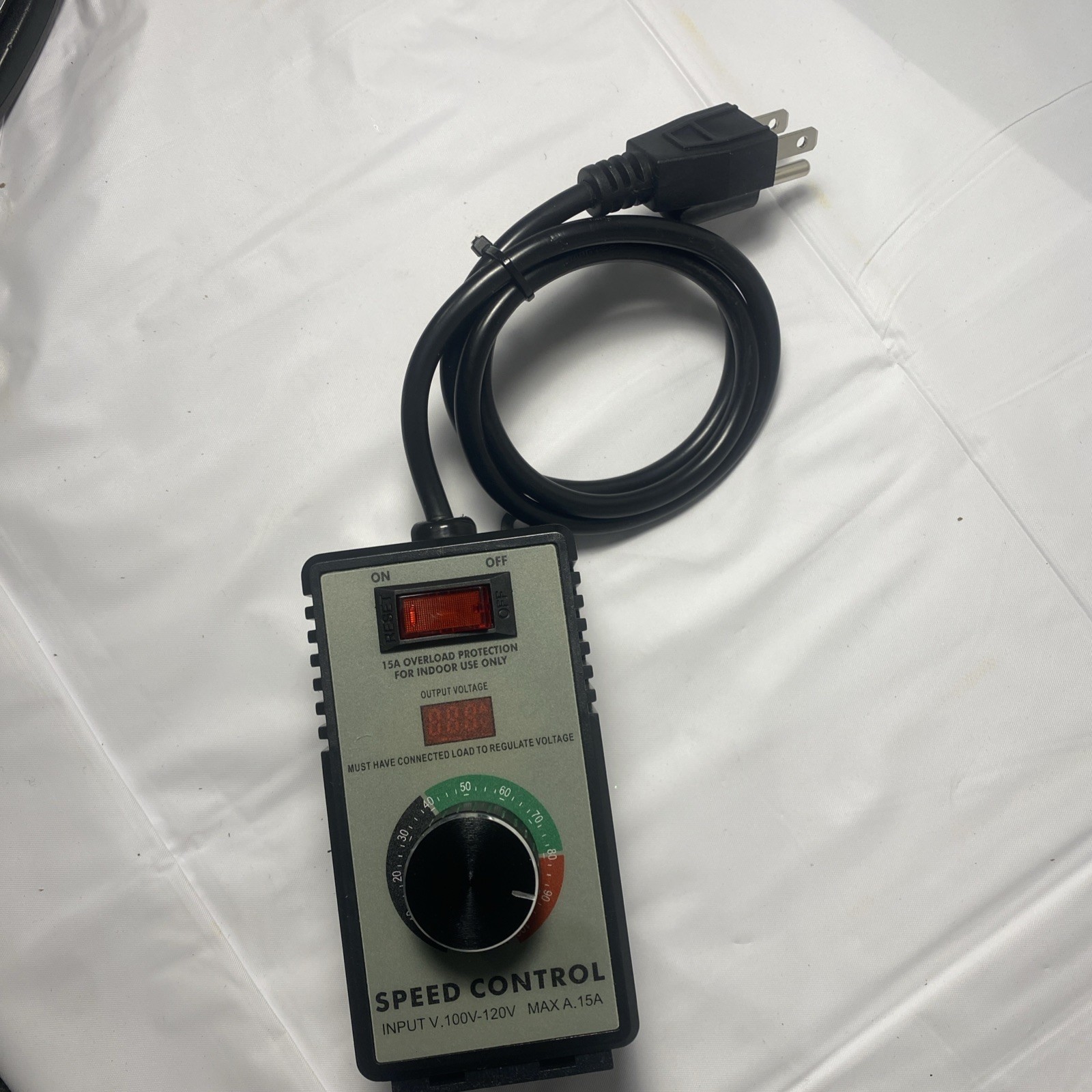 AC Motor Speed Controller 100V-120V 15A Variable Speed Regulator for Router