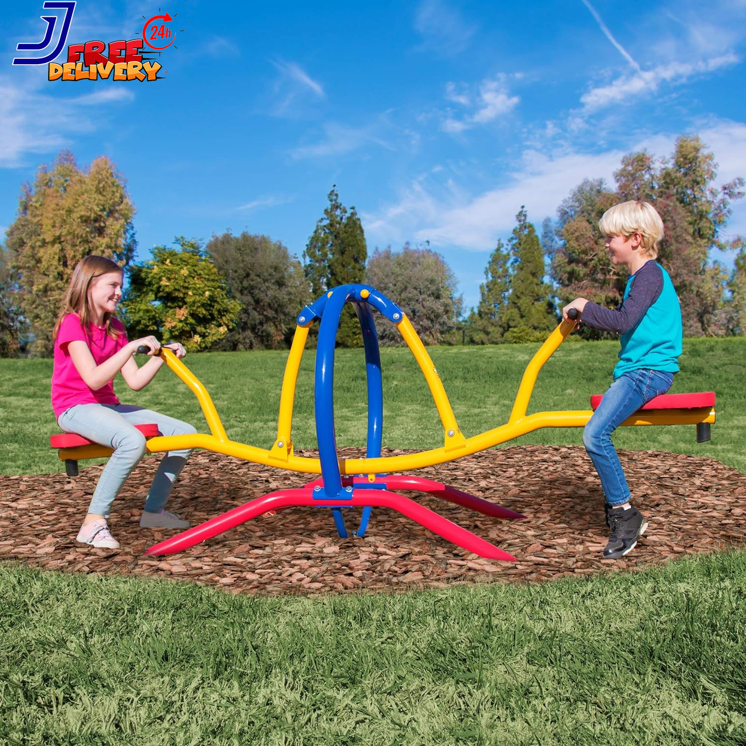 Indoor & Outdoor Playground Equipment Teeter Totters, 360 Spinning Seesaw, Swing