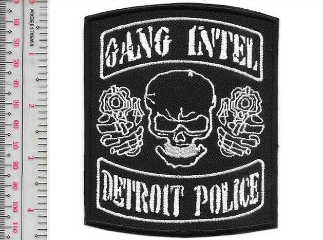 Detroit Police Dept Gang Intel Squad Unit Special Ops Michigan PD vel NO TARIFF