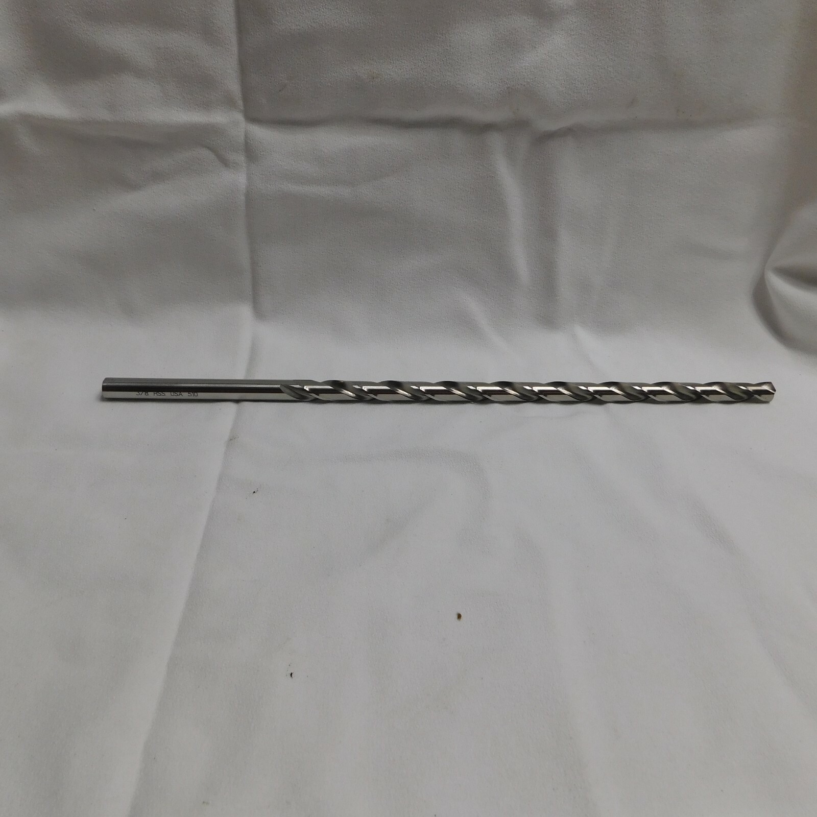 USA Made 3/8" Extra Length Straight Shank Bright Drill Bit