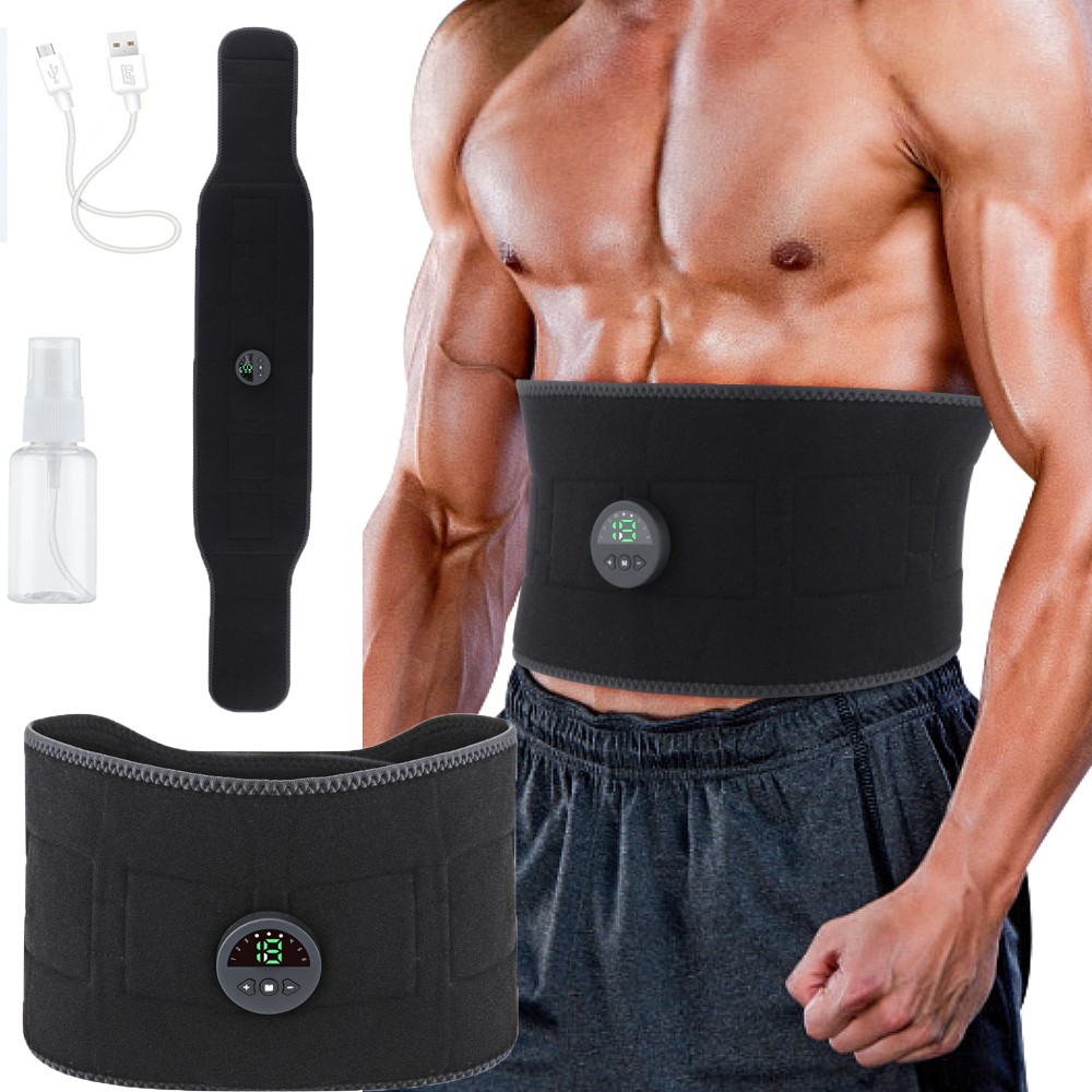 EMS Abdominal Muscle Toning Trainer Electric Stimulator Fitness Workout Belt