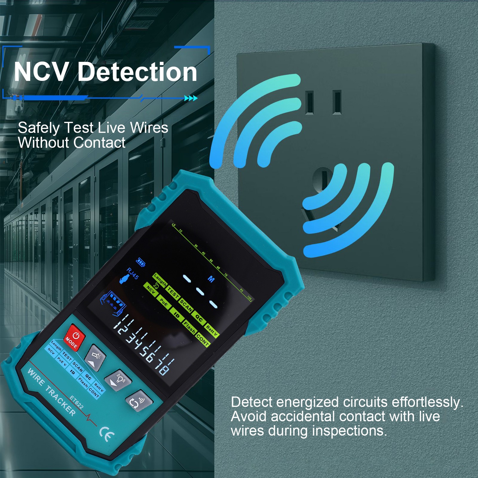 1-Advanced Network Cable Tester For Ethernet Maintenance