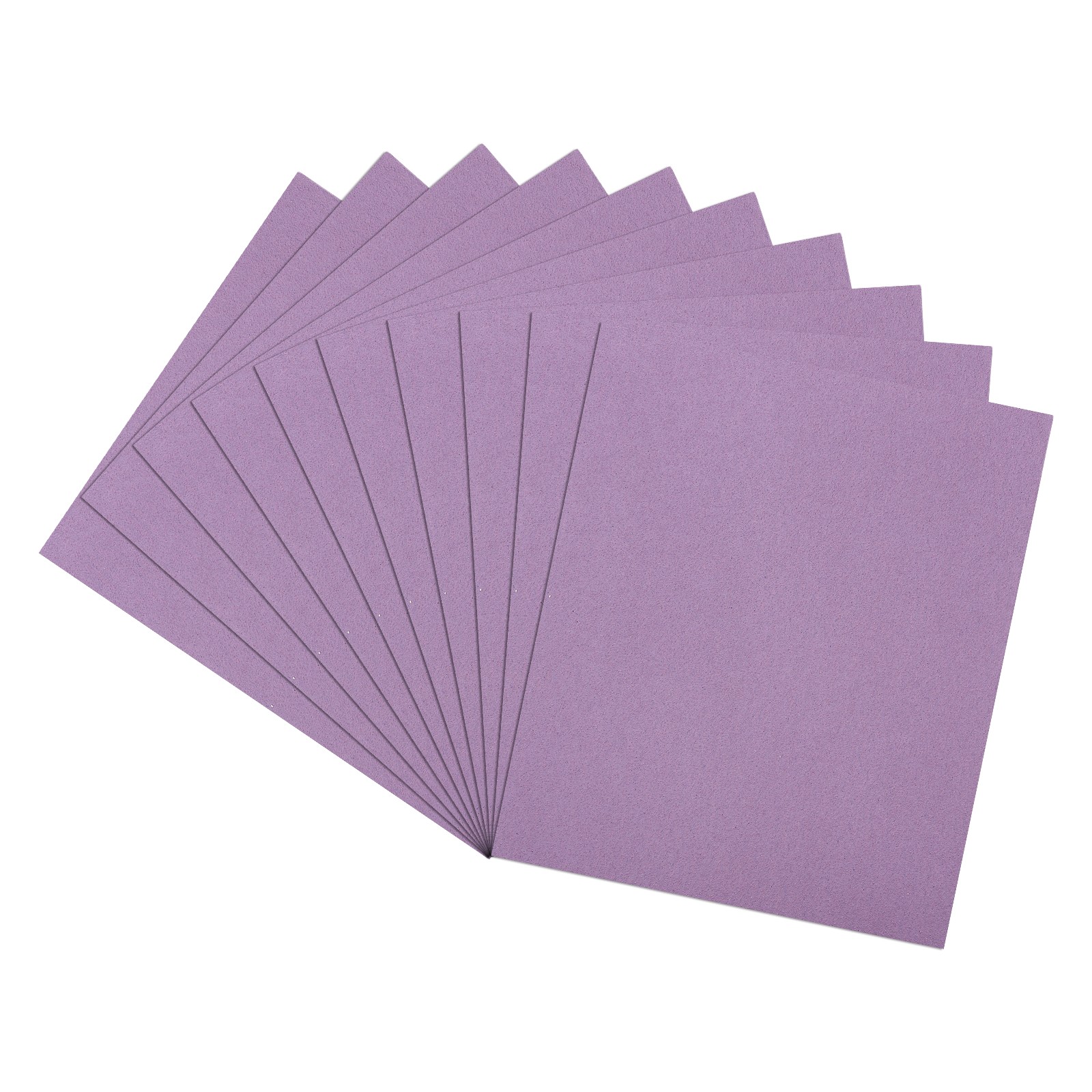 10 Pcs 80 Grit Dry Sandpapers, 9 x 11 Inch Sand Papers, Purple