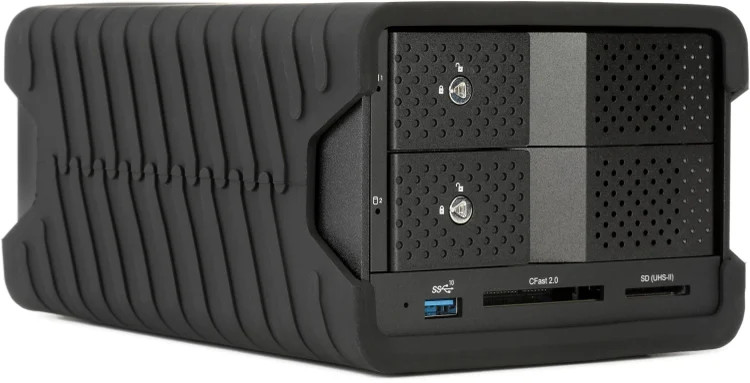 Glyph Blackbox Pro RAID 40TB Thunderbolt 3 Desktop Hard Drive with Hub - Black