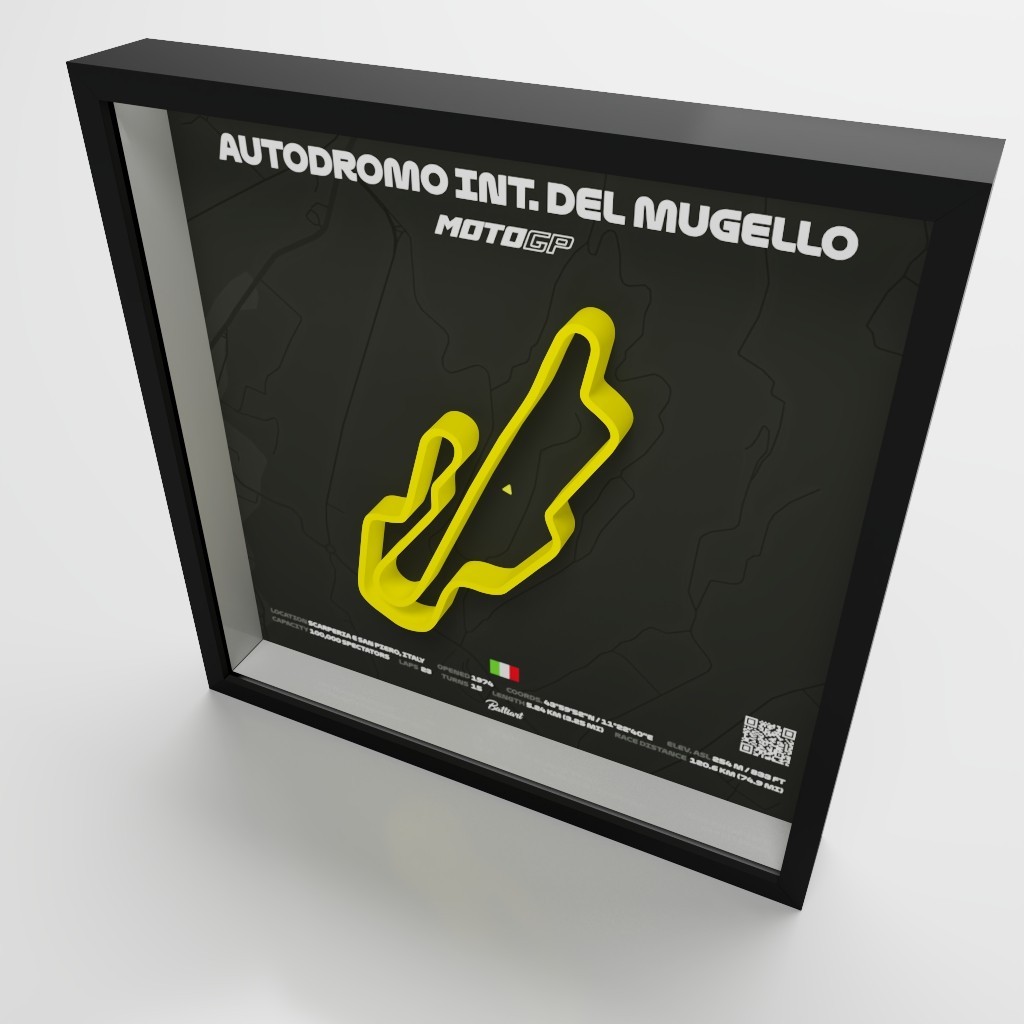 Mugello Circuit MotoGP Shadow Box
