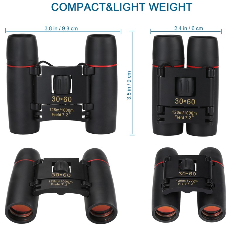 NEW BK-4 30X60 Binoculars Day/Night Vision Goggles Hunting Hiking Telescope USA