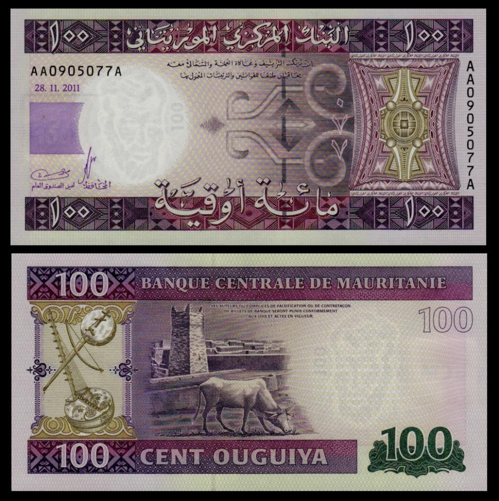 Mauritania 100 Ouguiya 2011 P16a UNC