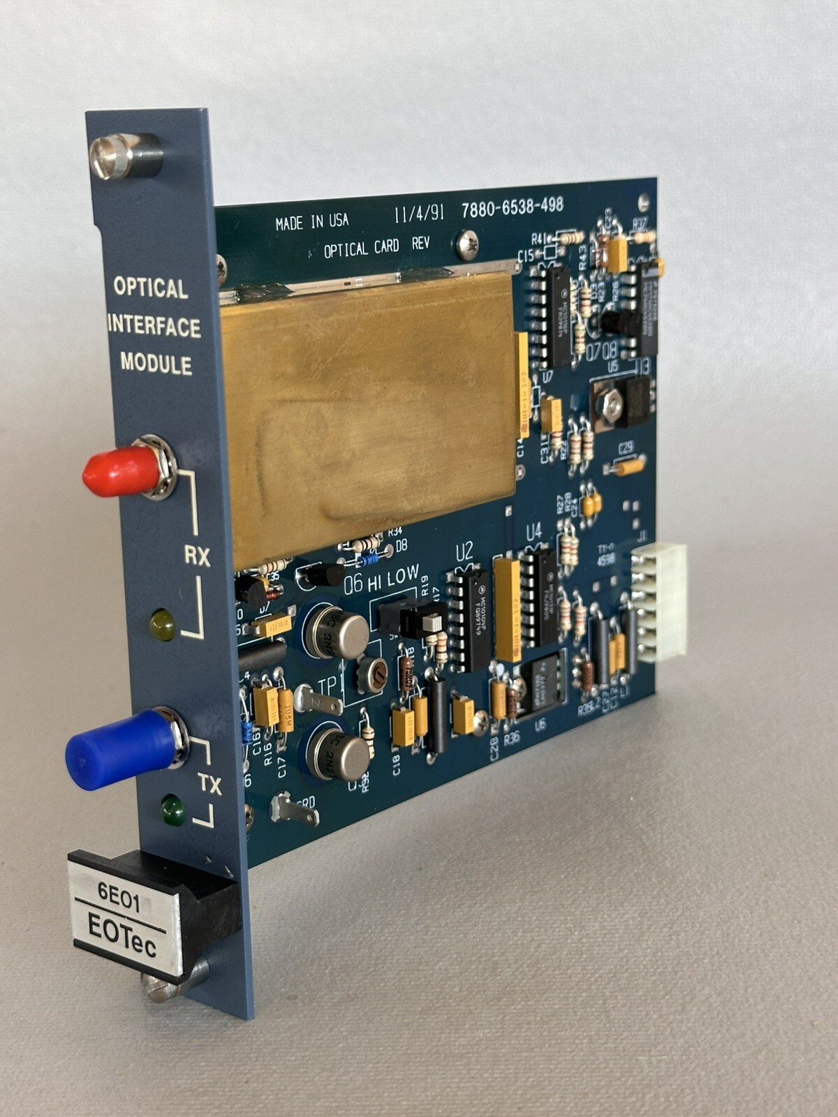 Weed Fiber-optics 6E01 7880-6538-498 Electrical Interface Module