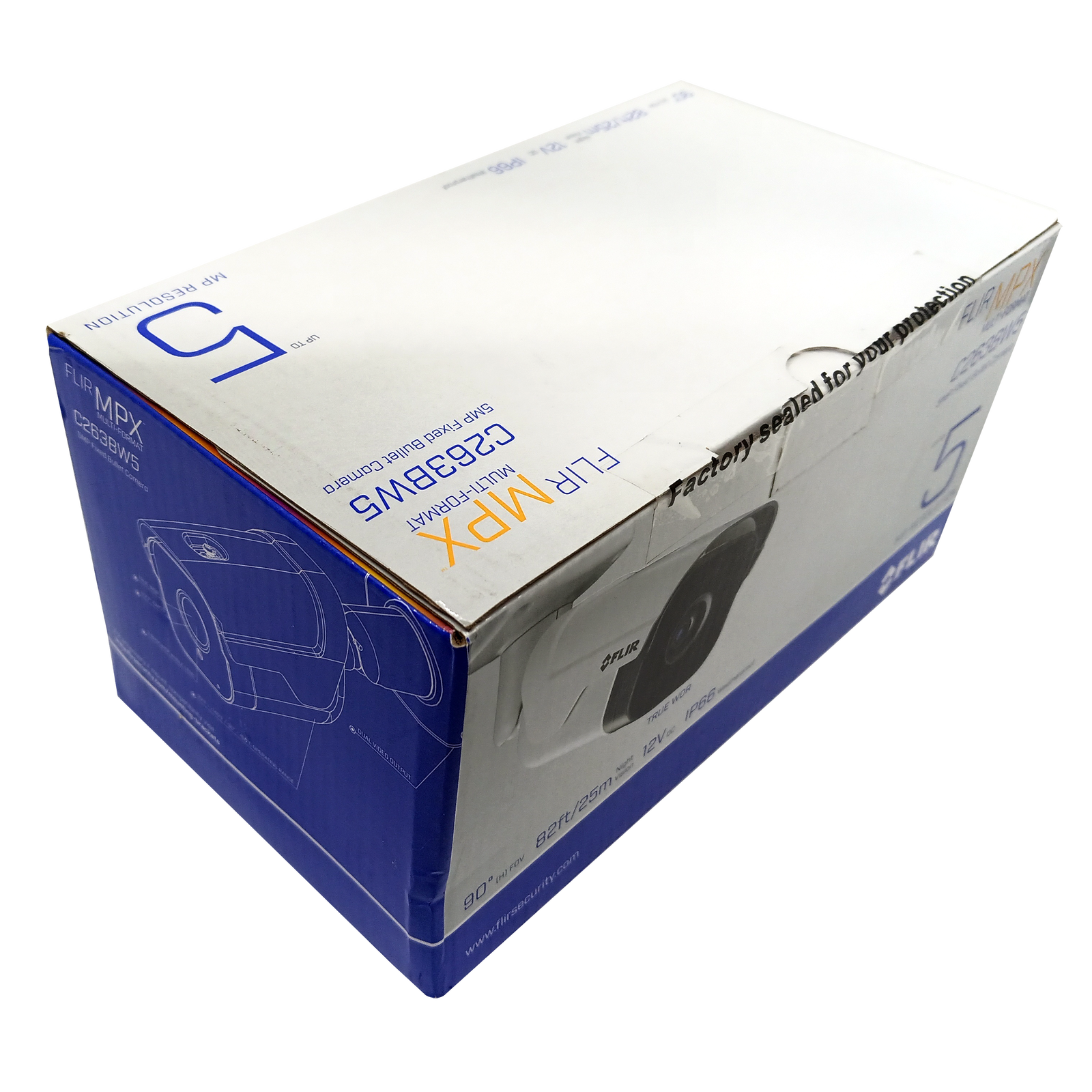 FLIR Digimerge C263BW5 5MP Fixed Bullet Camera, Multi-Format MPX True WDR Bullet