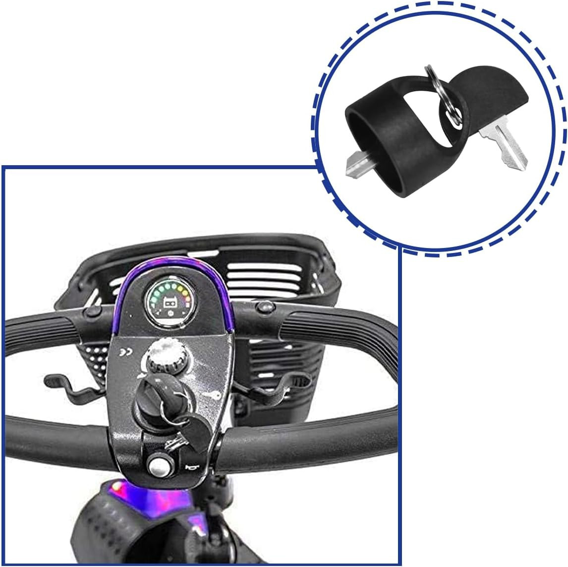 Pride Mobility Scooter Replacement Key Set Compatible with Go-Go Elite Traveller