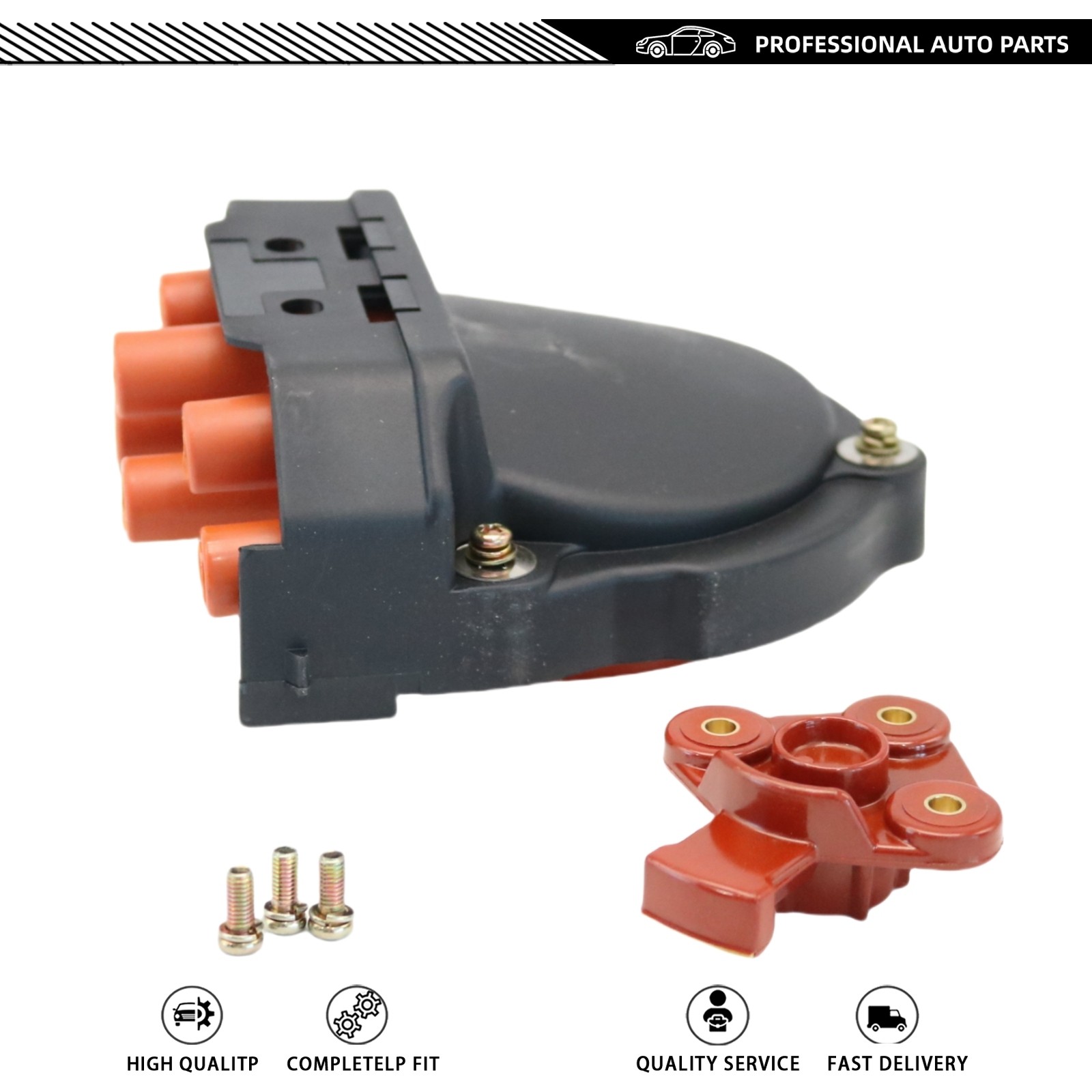 Fit For BMW E23 E24 E28 E30 E31 E32 New Distributor Cap & Rotor 12111725070 USA