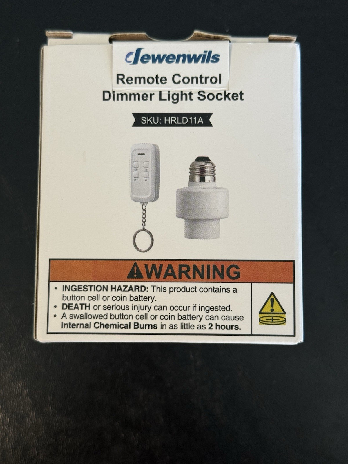 Dewenwils Remote Control Dimmer Light Socket #HRLD11A - A0002
