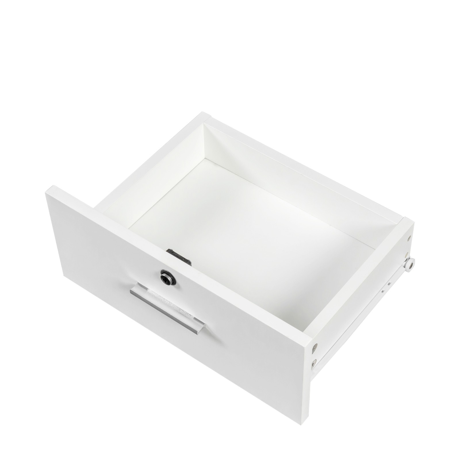 Modern Simple Hair Desk Multi-layer Storage Large Storage Space White