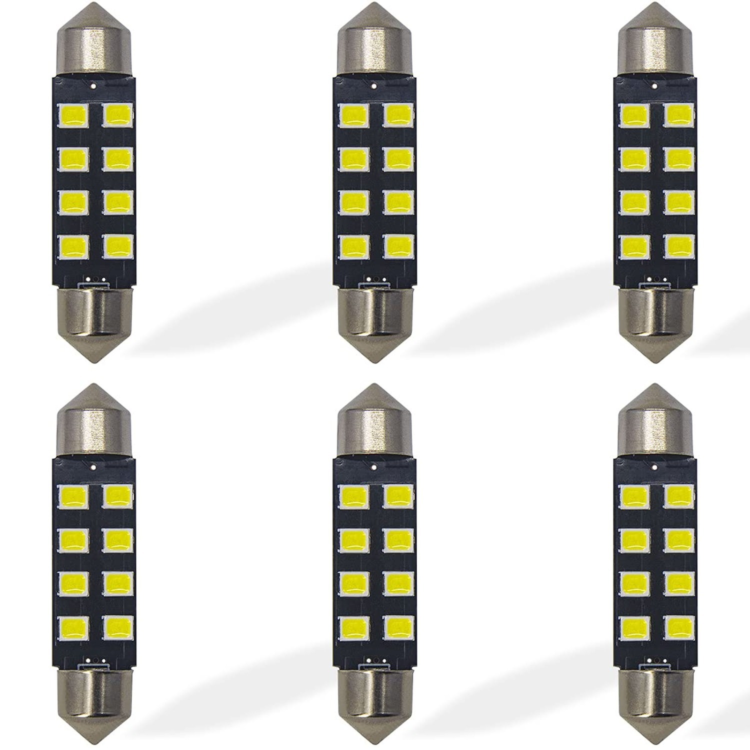 Yoper 211-2 212-2 6411 578 LED Light Bulbs, White, 41MM | Interior Dome Map D...