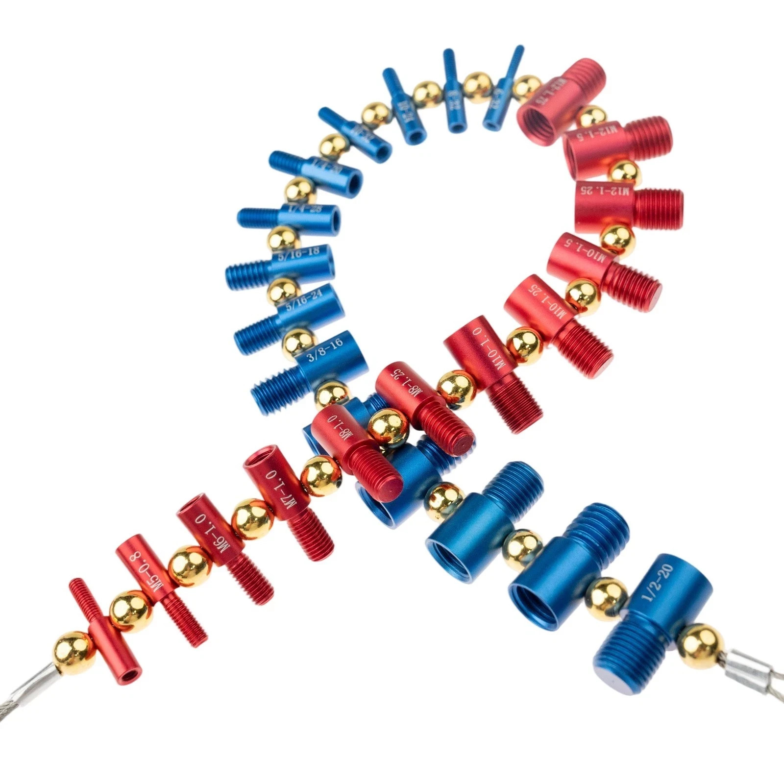 Universal Nut Bolt Gauge Thread Checker SAE Metric Inch Fastener Measuring Tool