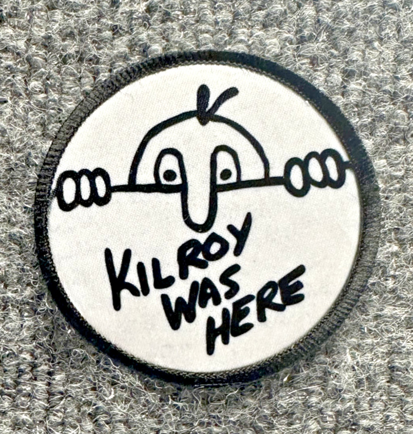 Kilroy Was Here Morale Patch Hook & Loop Historical WW2