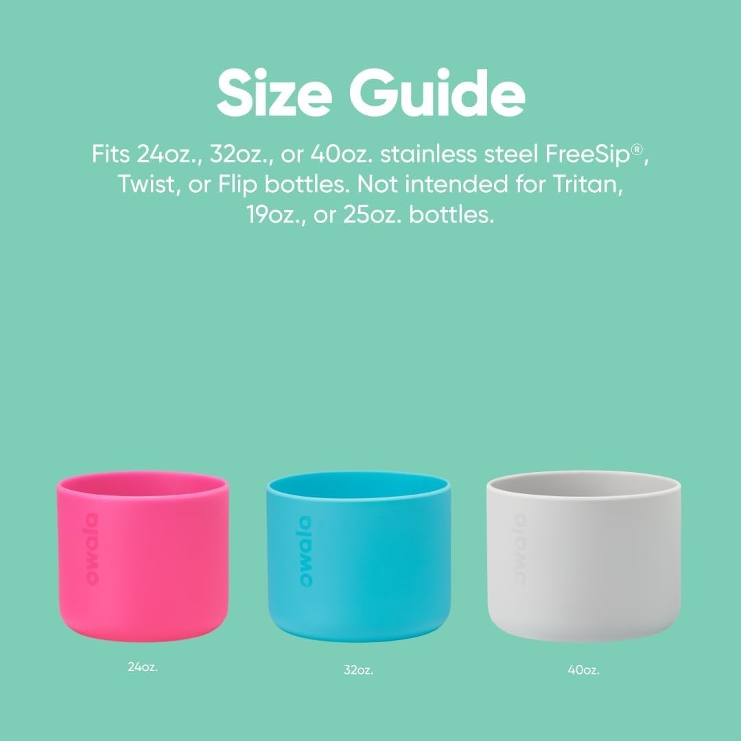 Silicone Boot - Blue 32 Oz Water Bottle Protector with Slip Resistance