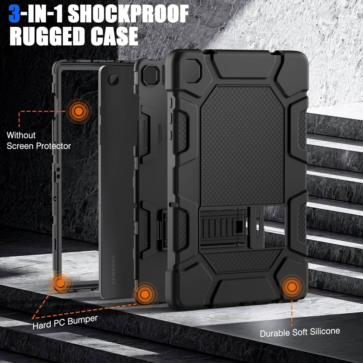 Shockproof Case For Samsung Galaxy Tab A9 Plus / A11 Plus 11inch Kickstand Cover