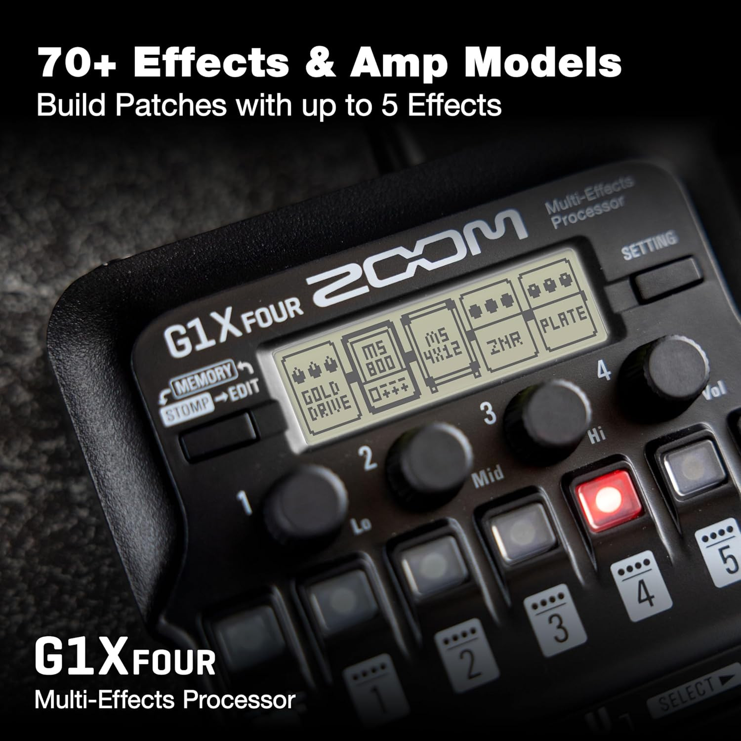 G1X FOUR Guitar Multi-Effects Processor with Expression Pedal, 70+ Effects & Amp