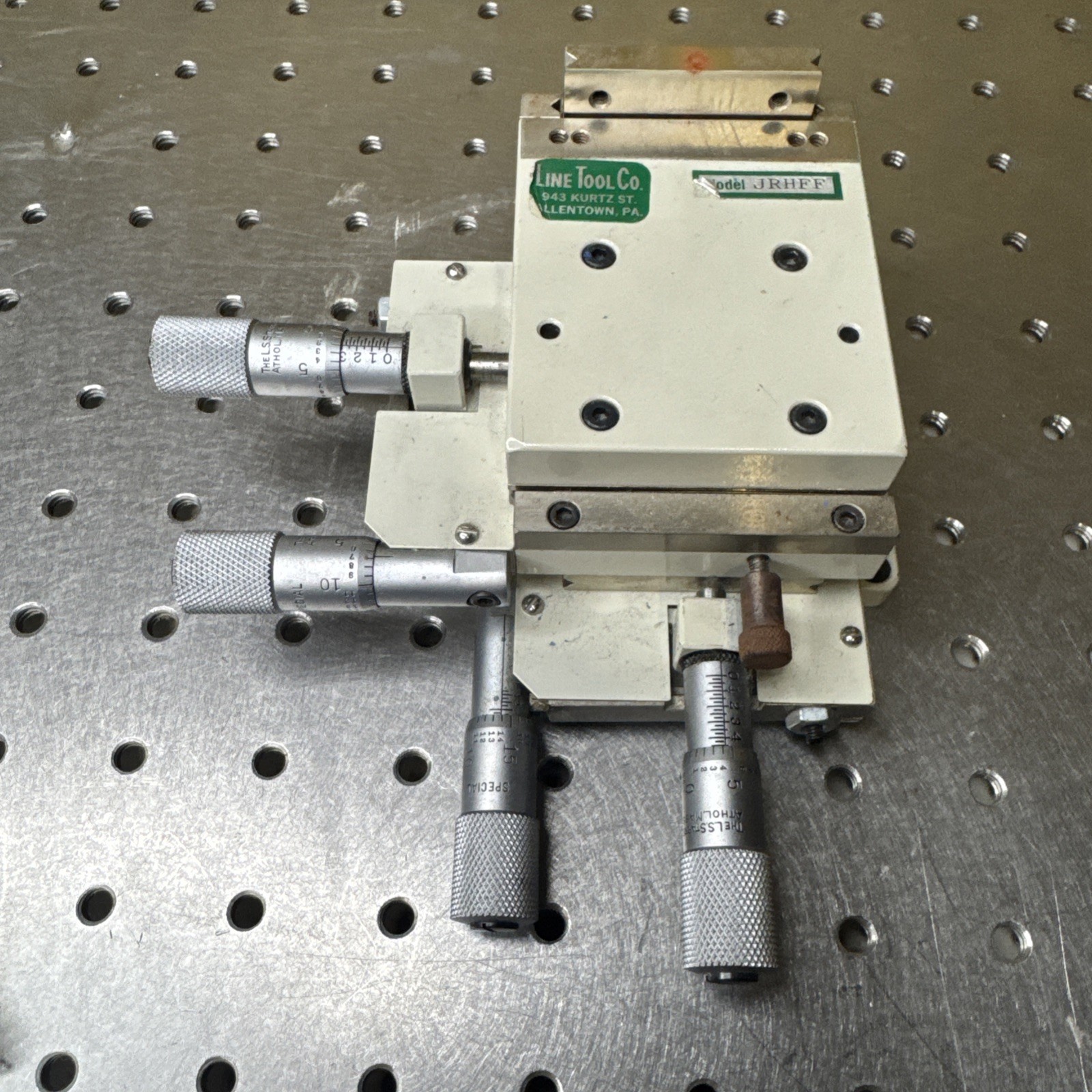 Line Tool Co JRHFF XY Stage