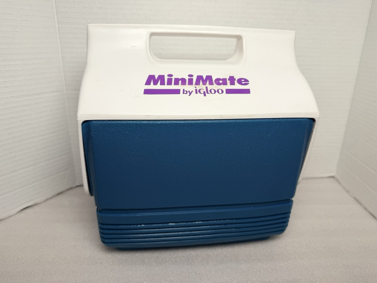 Vintage 1990’s Mini Mate Cooler By Igloo Made In USA Retro Purple Teal