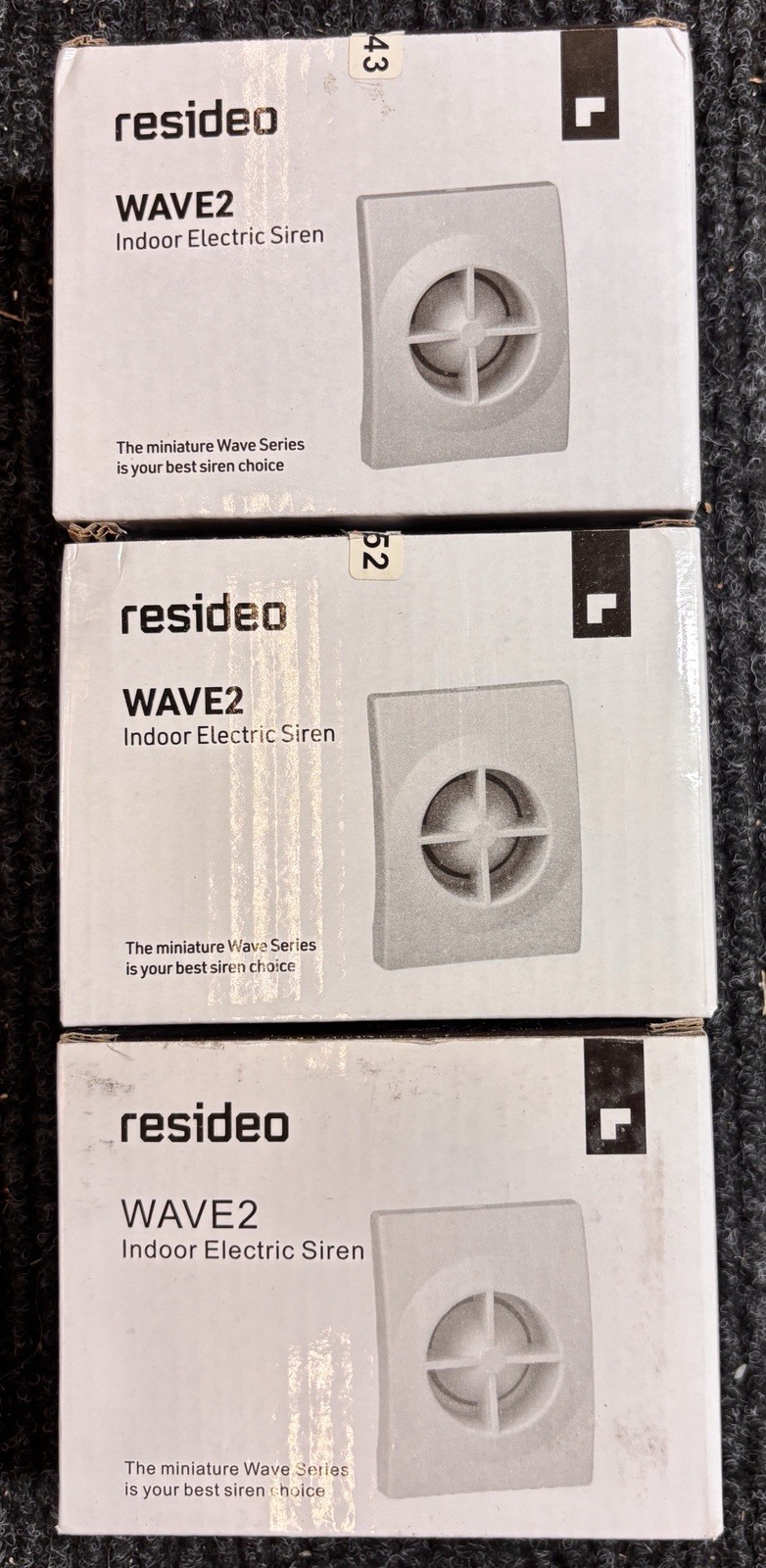 Lot Of 3 Resideo (Honeywell) WAVE2 Indoor Sirens