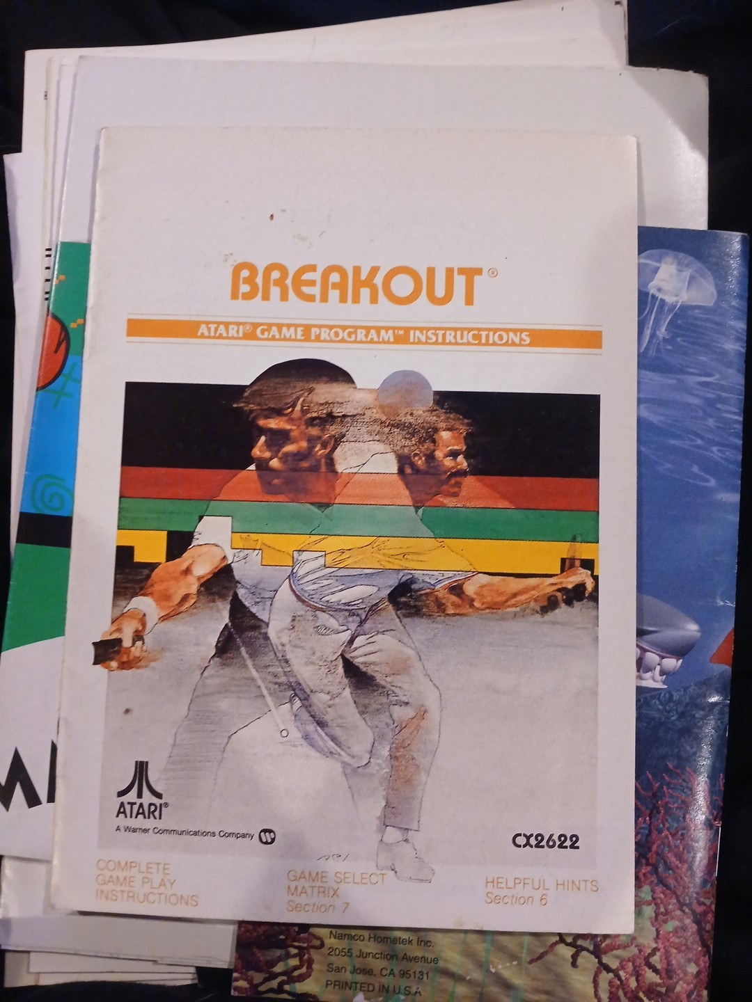 Breakout Atari 2600 Instruction Manual Only Great Shape See Pics