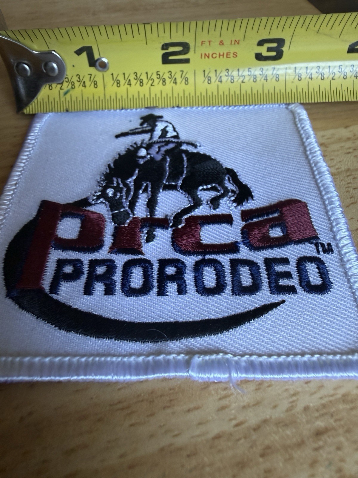 PRCA Pro Rodeo Patch Sew-On Cowboy Hat Western Sticker Embroidered Patch