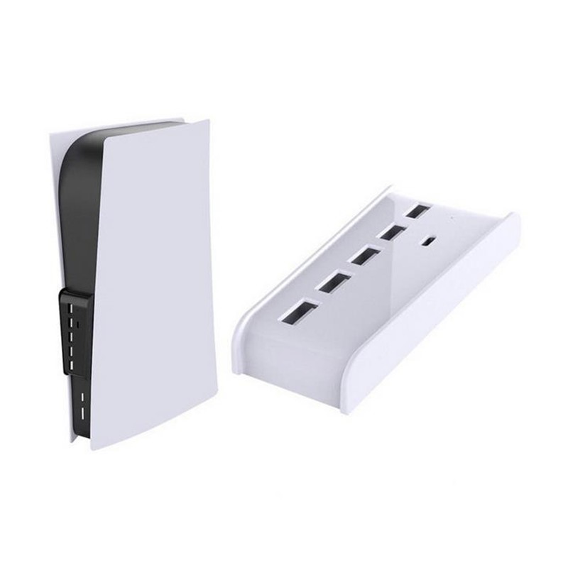 White 6-Port Extend USB Hub Adapter Splitter For Sony PS5 PS4 Pro Game Console D