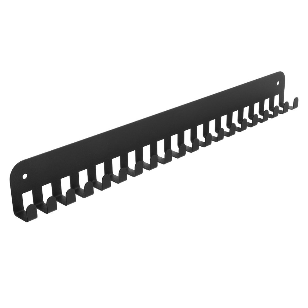 Wall Mounted Medal Holder Rack with 20 Hooks Metal Frame for Athlete Ribbons