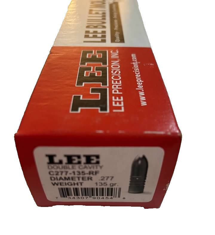 Lee 90454 2 Cav Mold for 270 Cal, 277 Dia, 135 Gr, Flat Nose, Gas Check