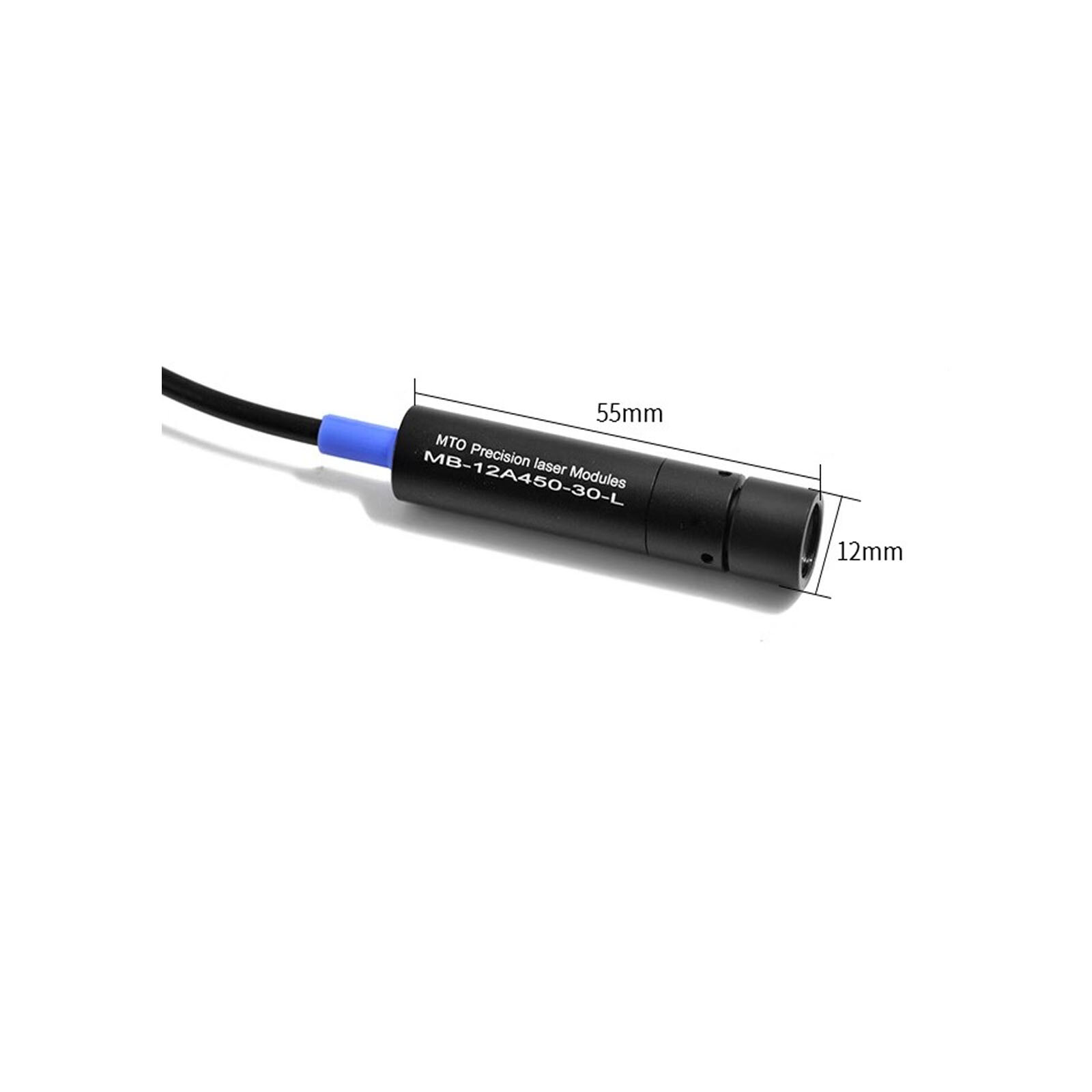 Powell Prism Adjustable Focus 450nm 10mW/30mW Blue Positioning Laser Module