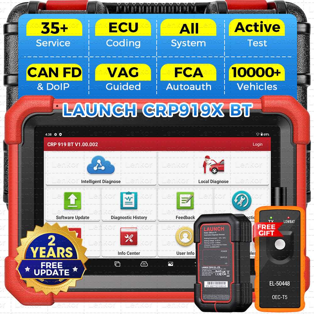 2025 LAUNCH X431 CRP919X BT PRO Bidirectional Car Diagnostic Scanner ECU Coding
