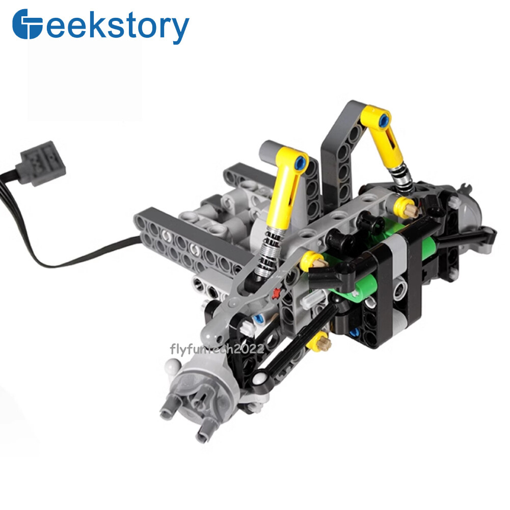 MOC Technic Building Blocks Wheel Rear-drive Differential Front Wheel Steering
