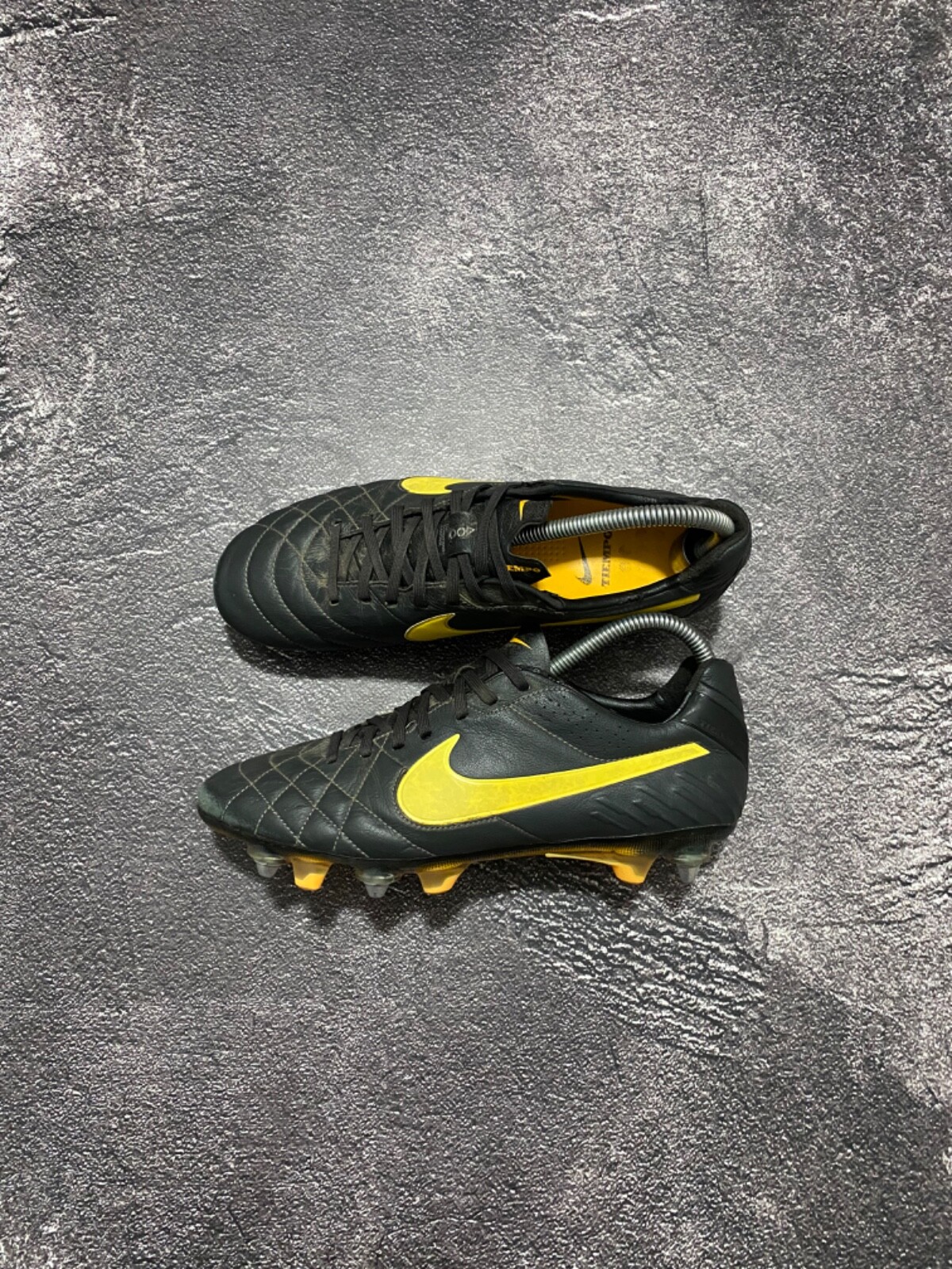 Nike Mens Rare Tiempo Legend IV SG PRO 509041-080 Black Soccer Cleats Size US 8