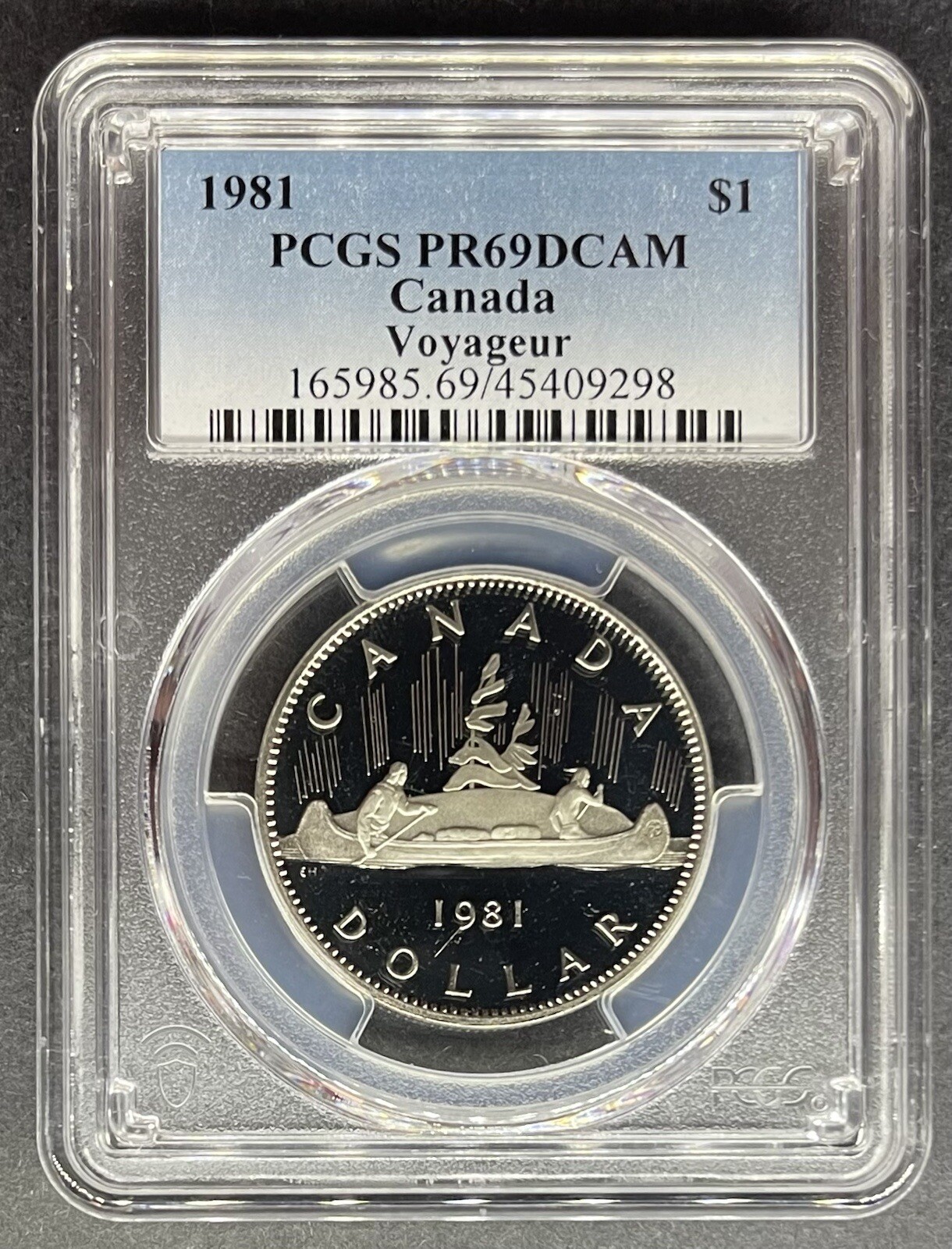 1981 Canada Voyageur Dollar PCGS PR-69 DCAM, Buy 3 Items, Get $5 Off!!
