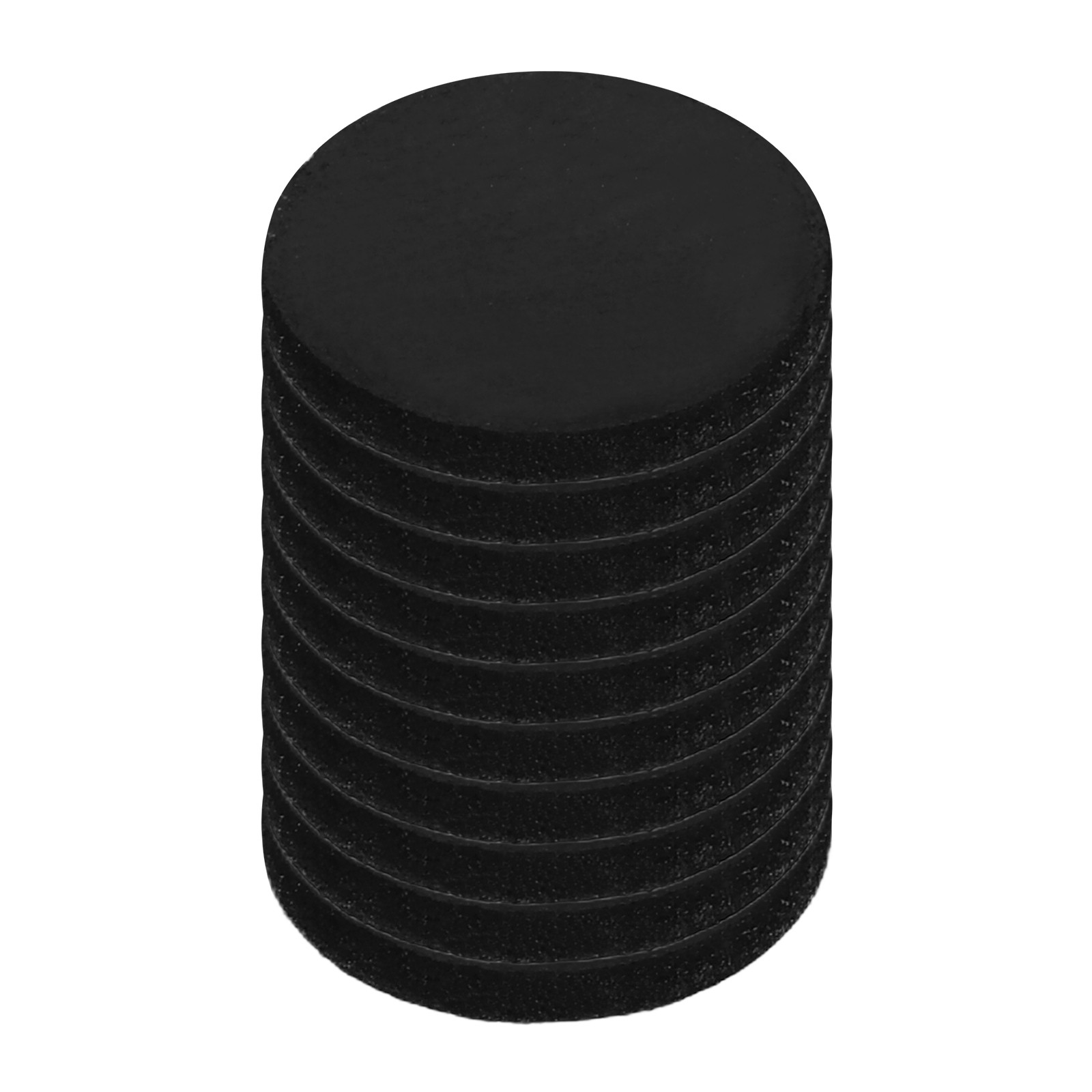 10Pcs Non Slip Furniture Pads, 10x1.3mm Round Rubber Furniture Grippers, Black