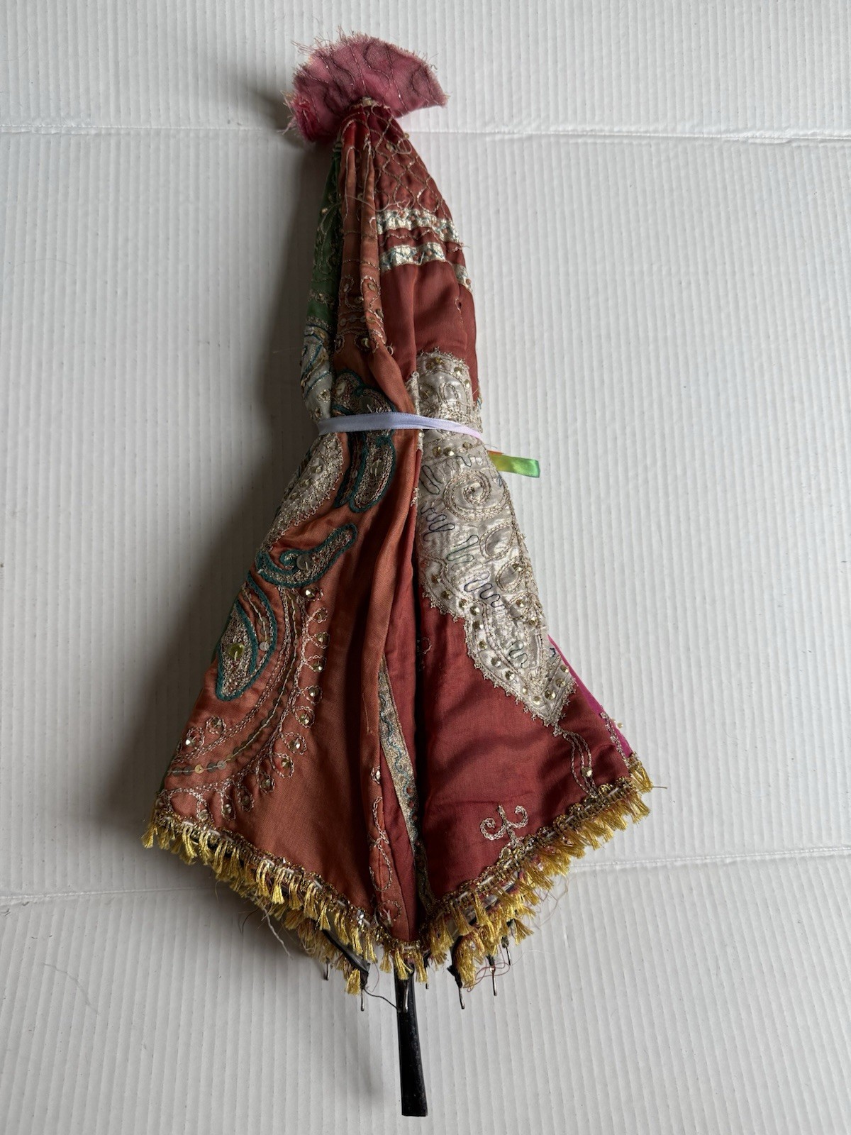 Decorative Umbrella Hippie Decor Fabric India Or South Asia Handmade Sun Shade