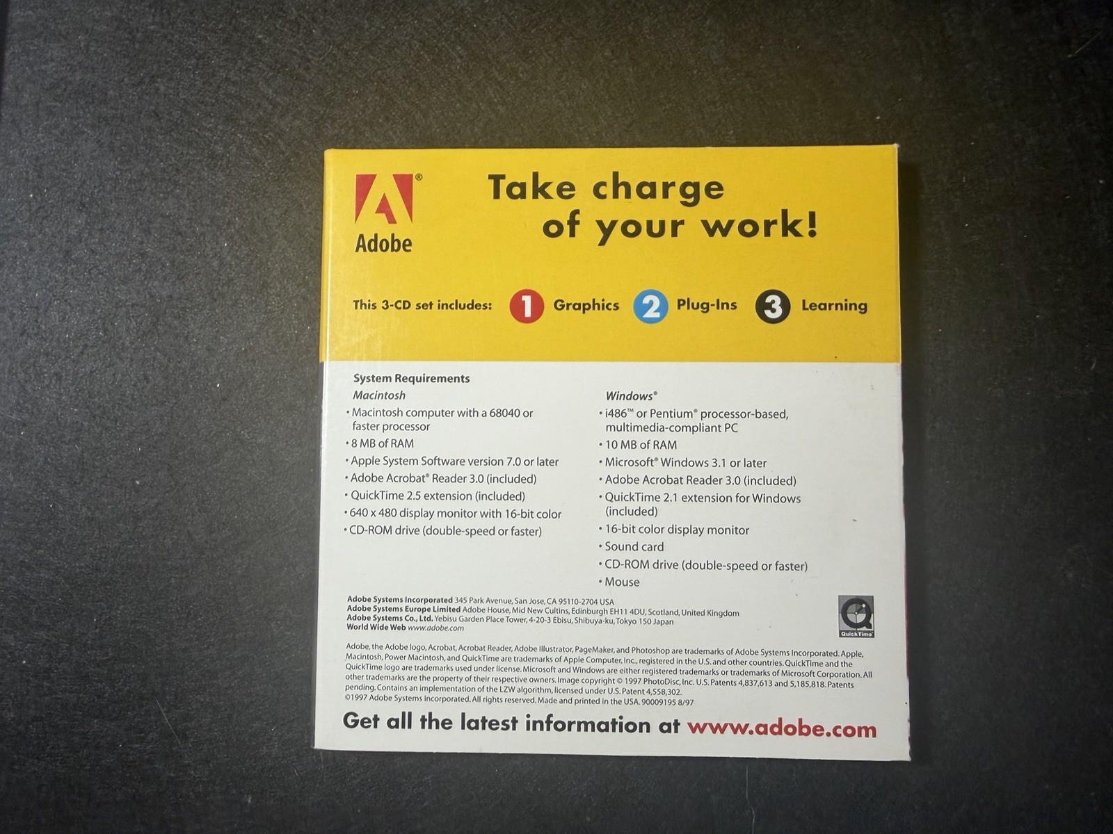 Adobe Action Pack 3 CD Set Windows / Mac - Graphics/Learing/Plug-Ins Software