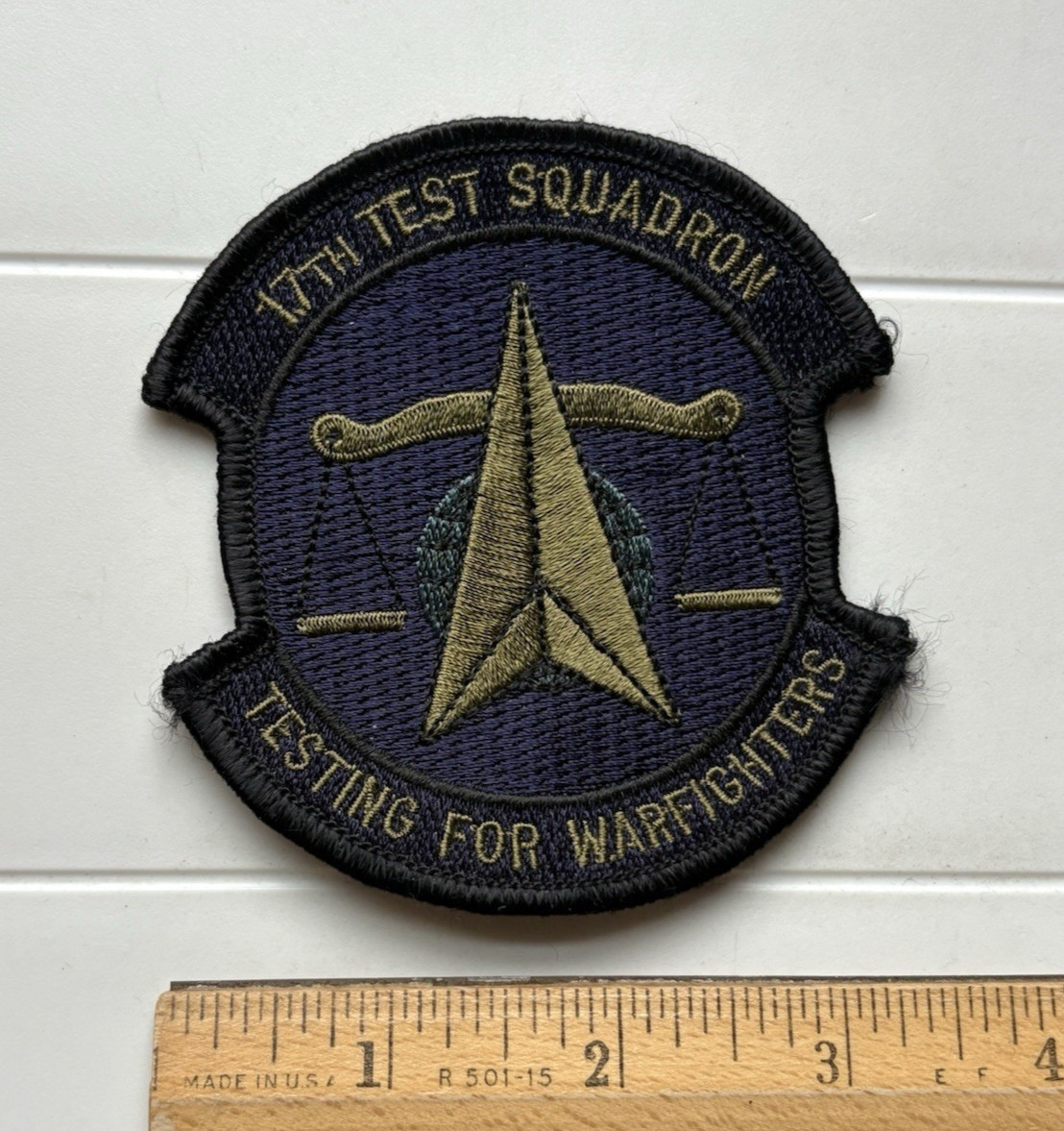 17th Test Squadron Testing for Warfighters Embroidered Patch
