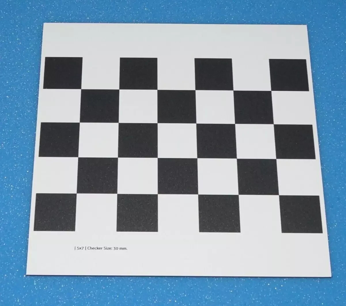 Checkerboard Optical Lens Diffuse ~ No Reflection Alumina Calibration Plate 5*7