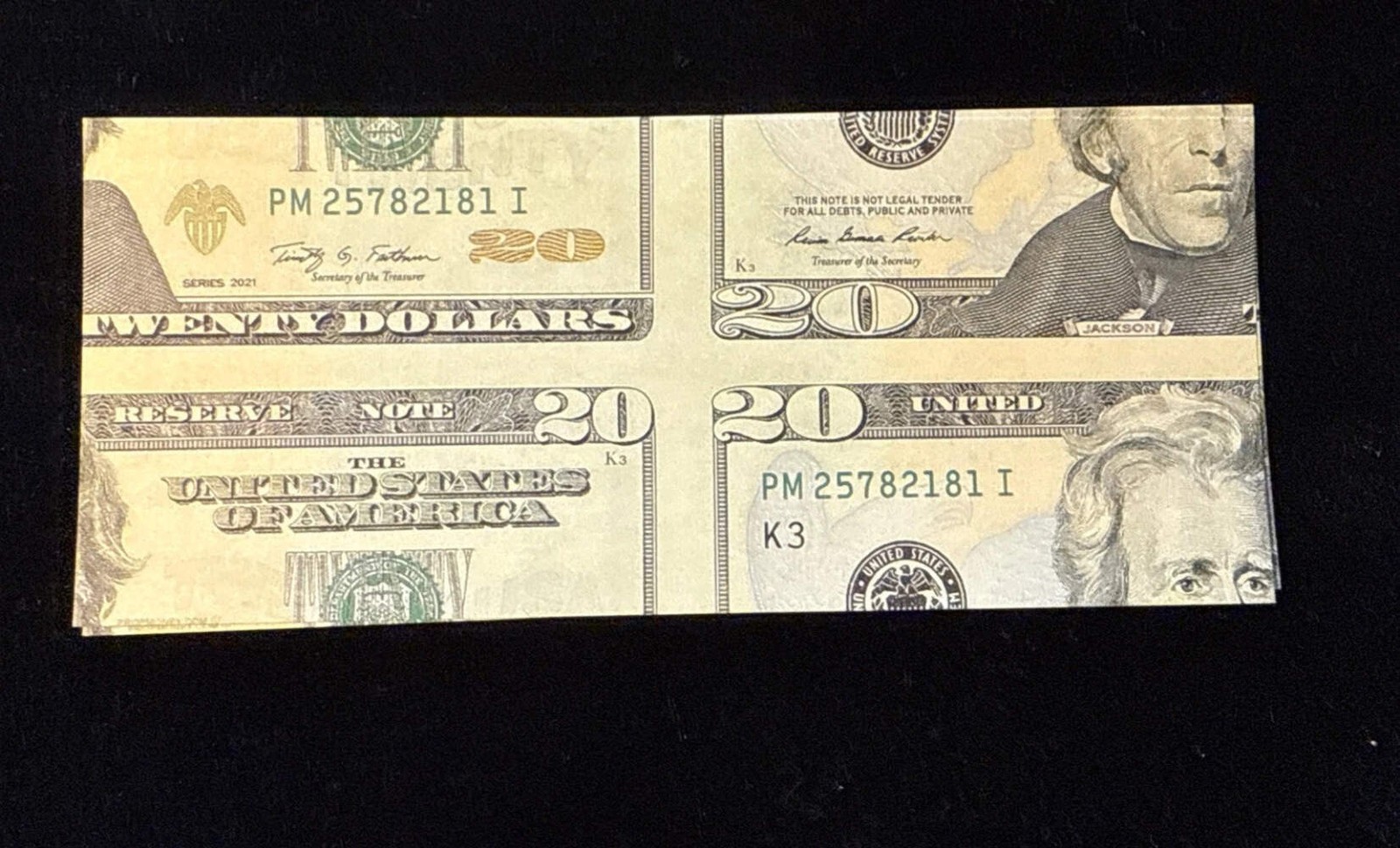 6 Pack - Mismade $20 Twenty Dollar Bill 💵 🪄 Bill Change