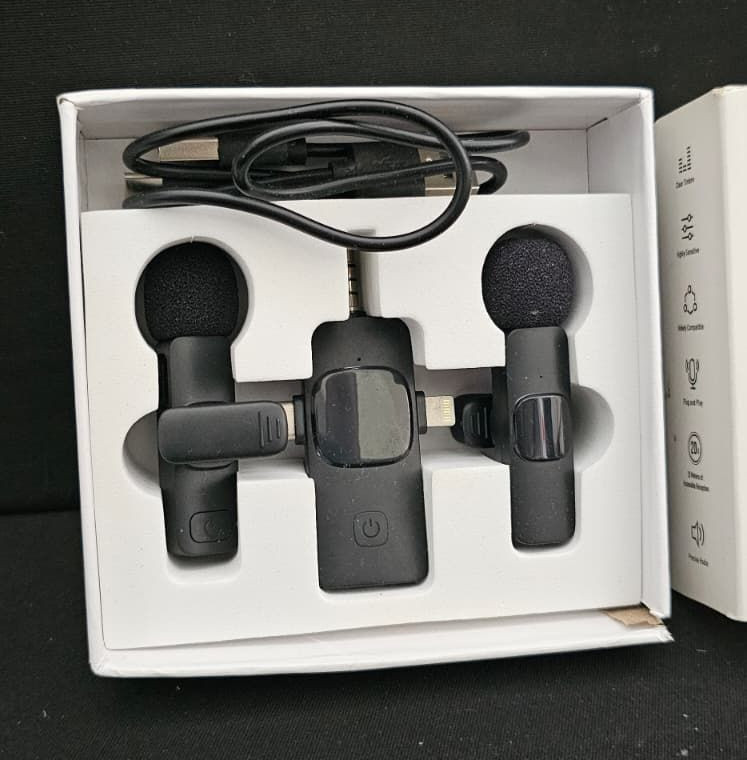3 in 1 Professional Wireless Lavalier Microphone - [B-5]