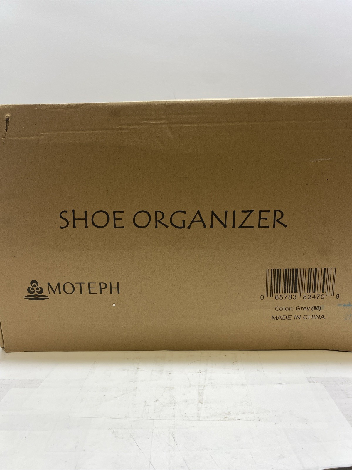 Moteph Shoe Organizer Closet Storage Solution Grey (M)