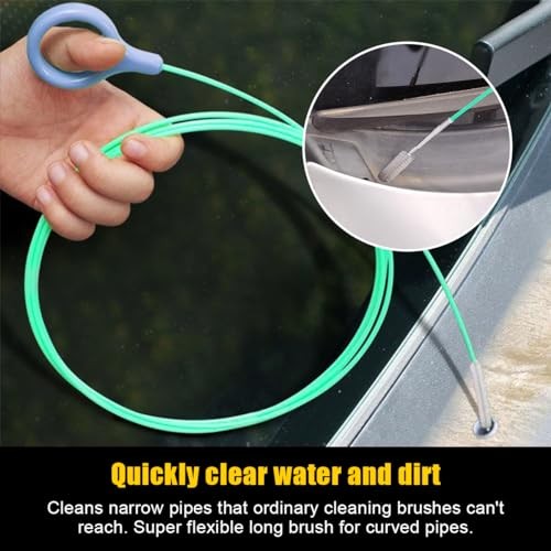 Auto Sunroof Drain Cleaning Tool Flexible Drain Dredging Tool for Car, 9.8 Ft