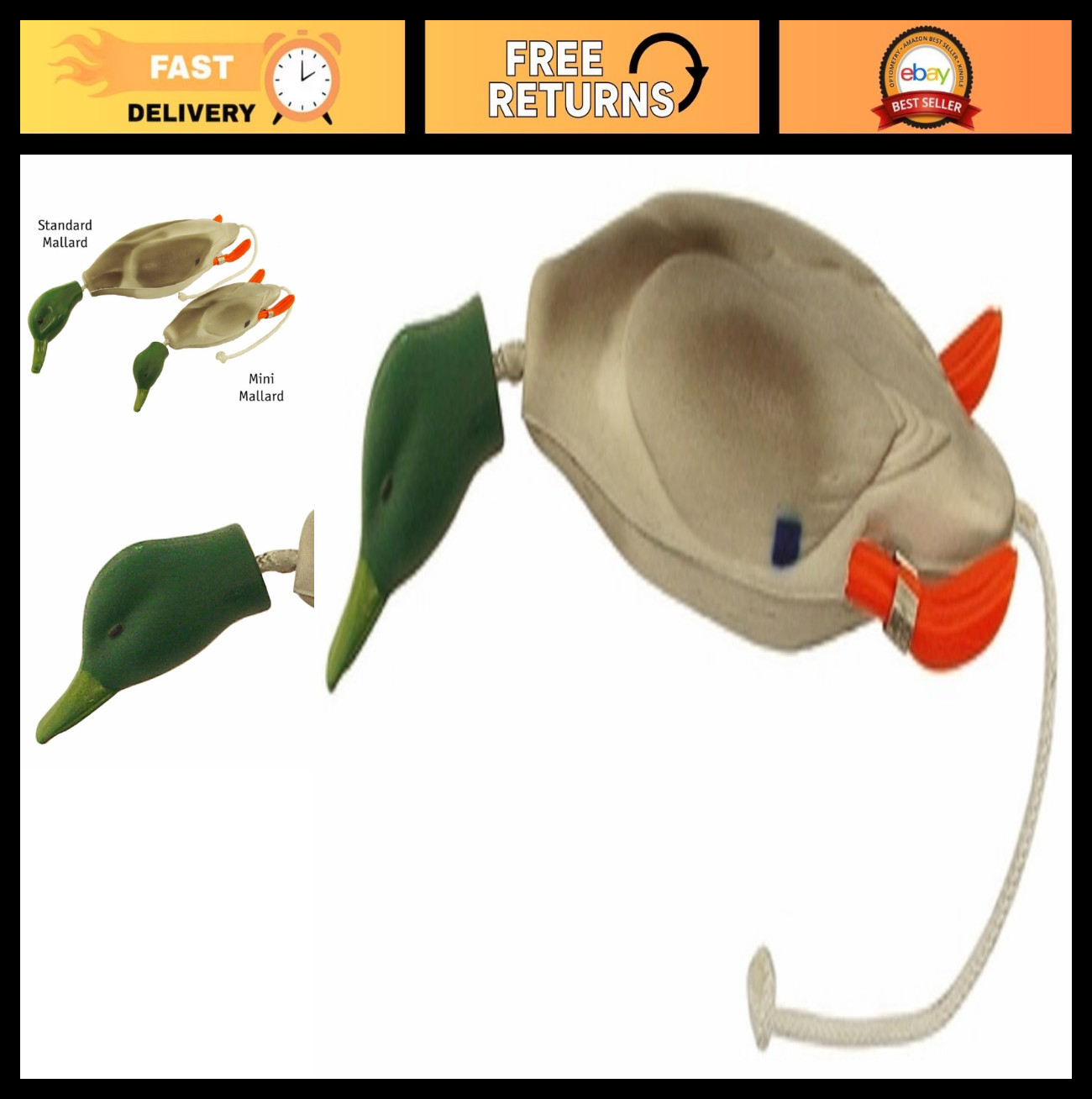 Dead Fowl Training Dummy for Dogs - Realistic Design, Durable, Perfect for Fetch