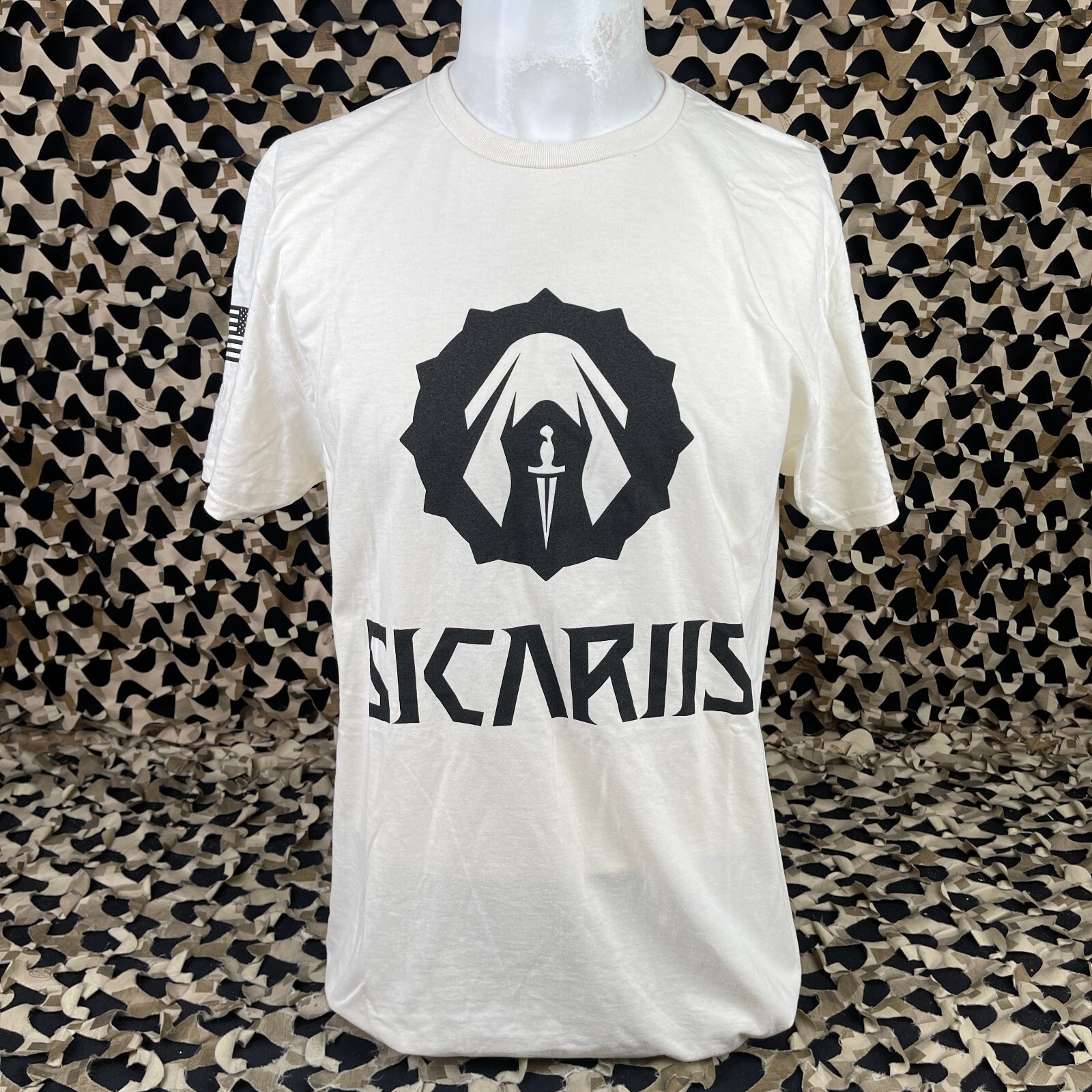 NEW First Strike Sicariis Logo T-Shirt - Natural - Large