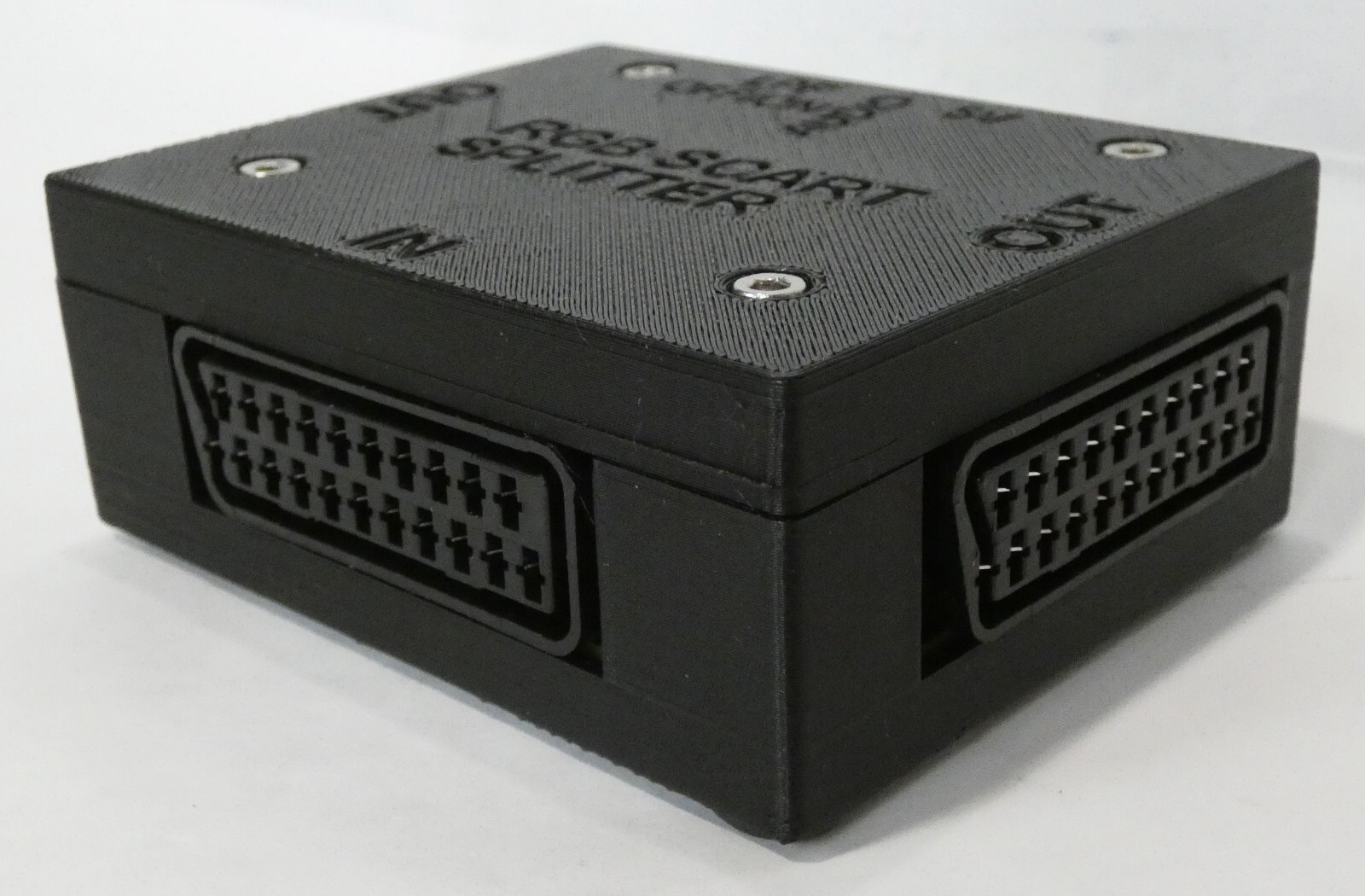 RGB SCART Splitter 1 input 2 output aktiv power Verteiler Distribution Amplifier